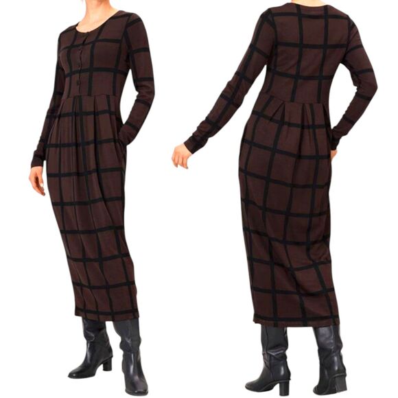 MASAI Copenhagen Nilana Jersey Midi Dress Womens Medium Blue Stylish Portugal - Picture 3 of 12